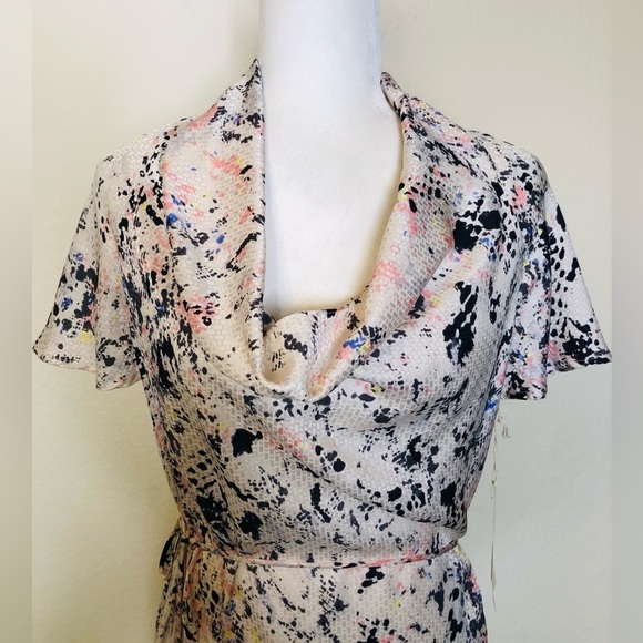 NWT COREY LYNN CALTER Silk Multicolored Printed Mini Cocktail Dress Size:2 - Picture 12 of 16